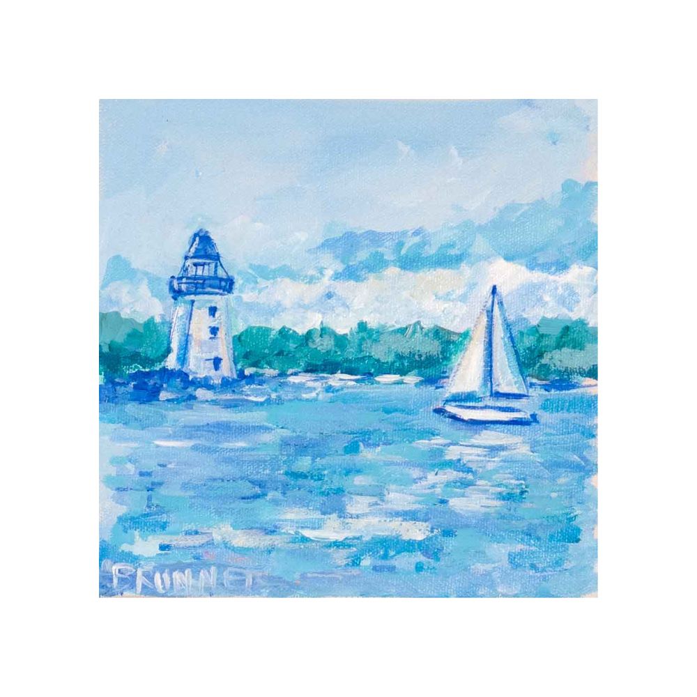 Sailing Home Original Framed Painting