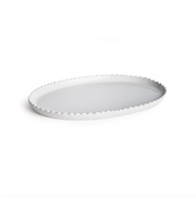 Scallop Edge Oval Tray