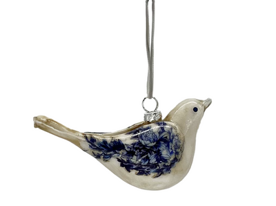Delft Sparrow Ornament