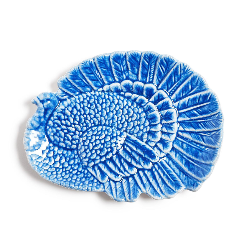 Blue Turkey Platter