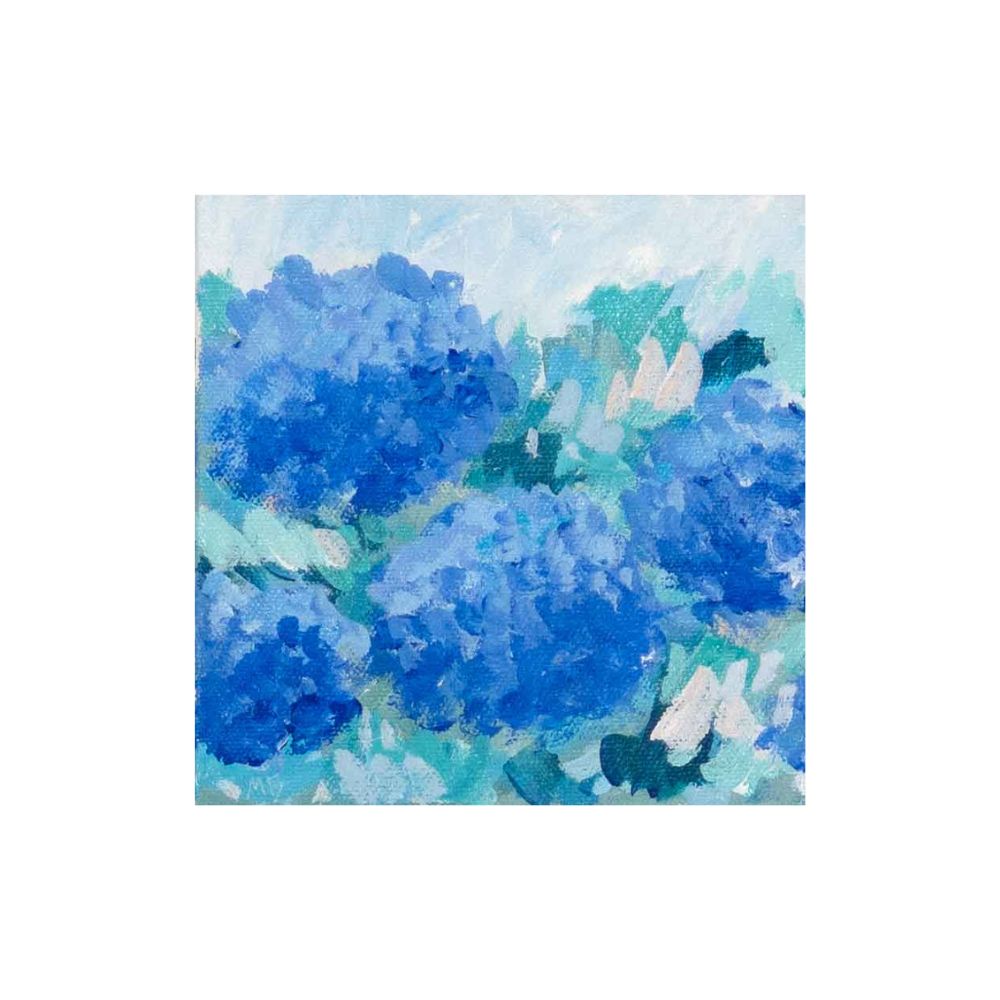 Seaside Blue Hydrangeas I Original Painting