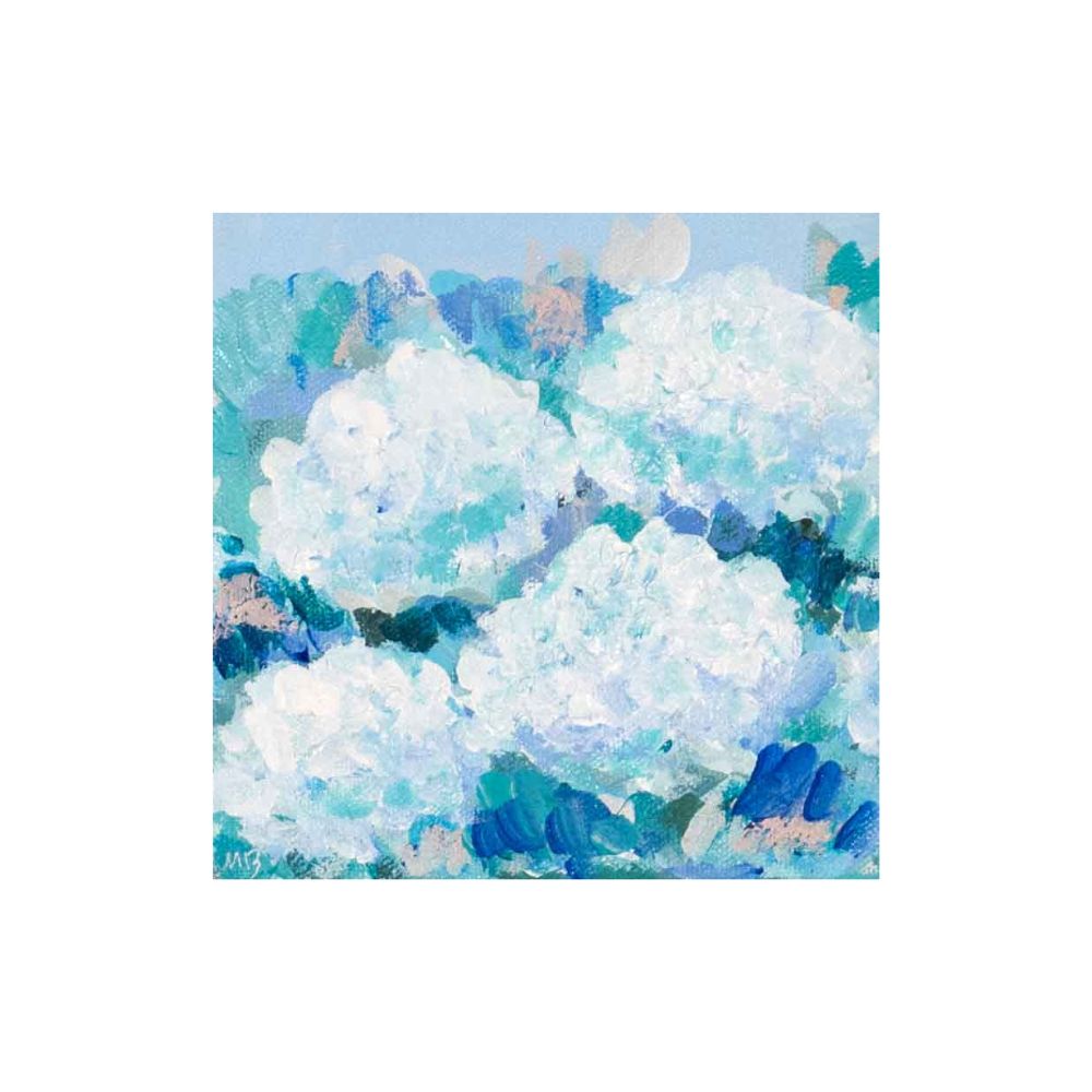 Seaside White Hydrangeas II Original Painting