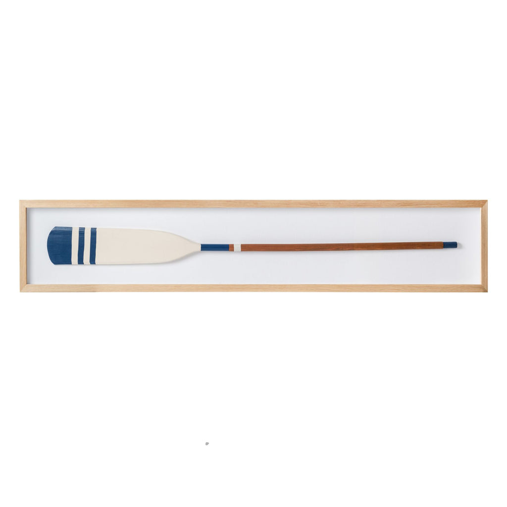Nautical Oar Framed Art - Maple Frame by Cailini Coastal