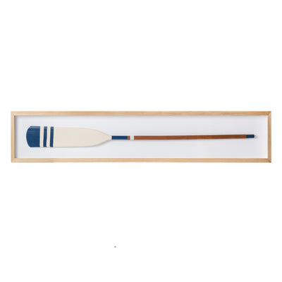 Nautical Oar Framed Art - Maple Frame