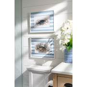 Stripe Fish Framed Art Print - C
