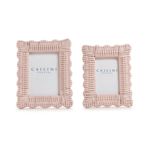 Isle Scallop Photo Frame - Blush