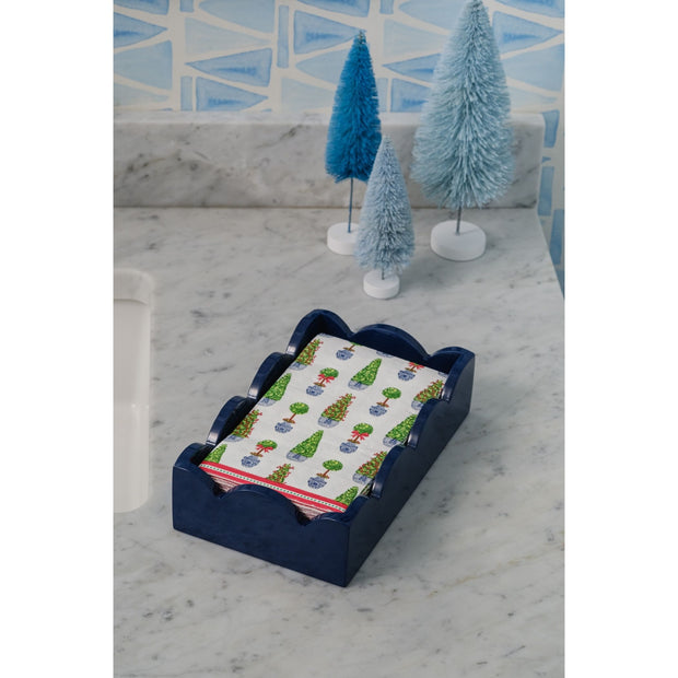 Christmas Topiaries Guest Towels