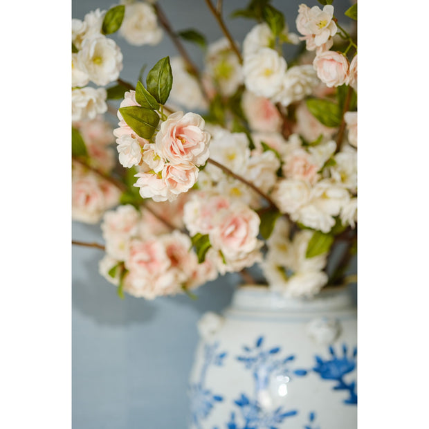 Pink Peach Blossom Faux Stem