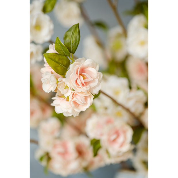 Pink Peach Blossom Faux Stem