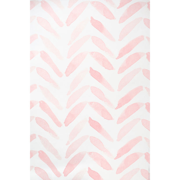 Parker Chevron Bermuda Pink Wallpaper Swatch