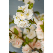 Cream Peach Blossom Faux Stem