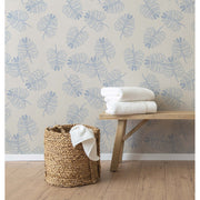 Monstera Blue Wallpaper Swatch