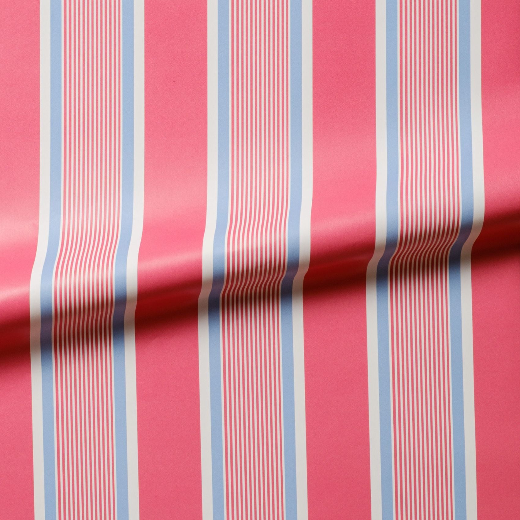 Brant Stripe Nantucket Red Wallpaper Swatch