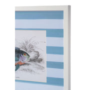 Stripe Fish Framed Art Print - C