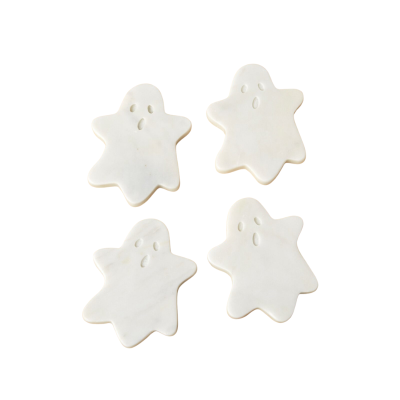 Marble Ghost Coasters - Set of 4
