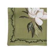 Magnolia Blossom Napkin Set - Forest