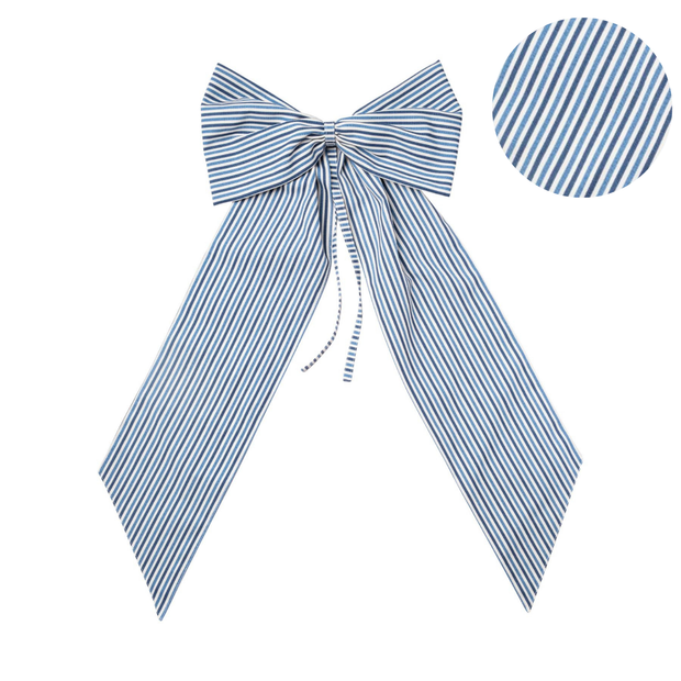 Classic Stripe Oversized Bow