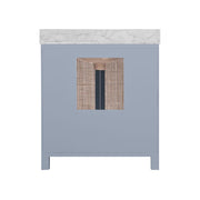 Capistrano 30.5" Single Bathroom Vanity with Carrara Marble Top - Blue