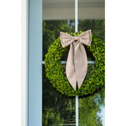 Cinnamon Gingham Check Oversized Bow