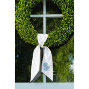 Embroidered Blue Turkey Wreath Sash