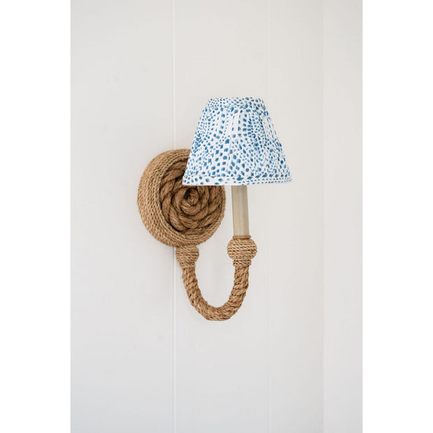 Lenore Blue Tapered Chandelier Shade