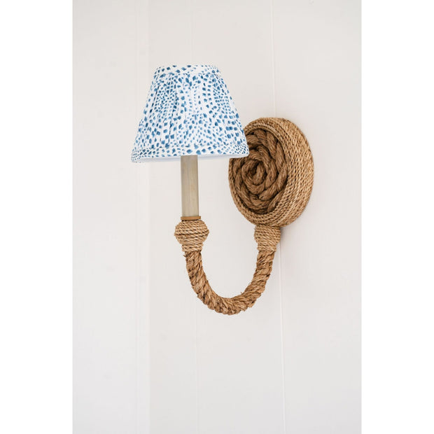 Lenore Blue Tapered Chandelier Shade