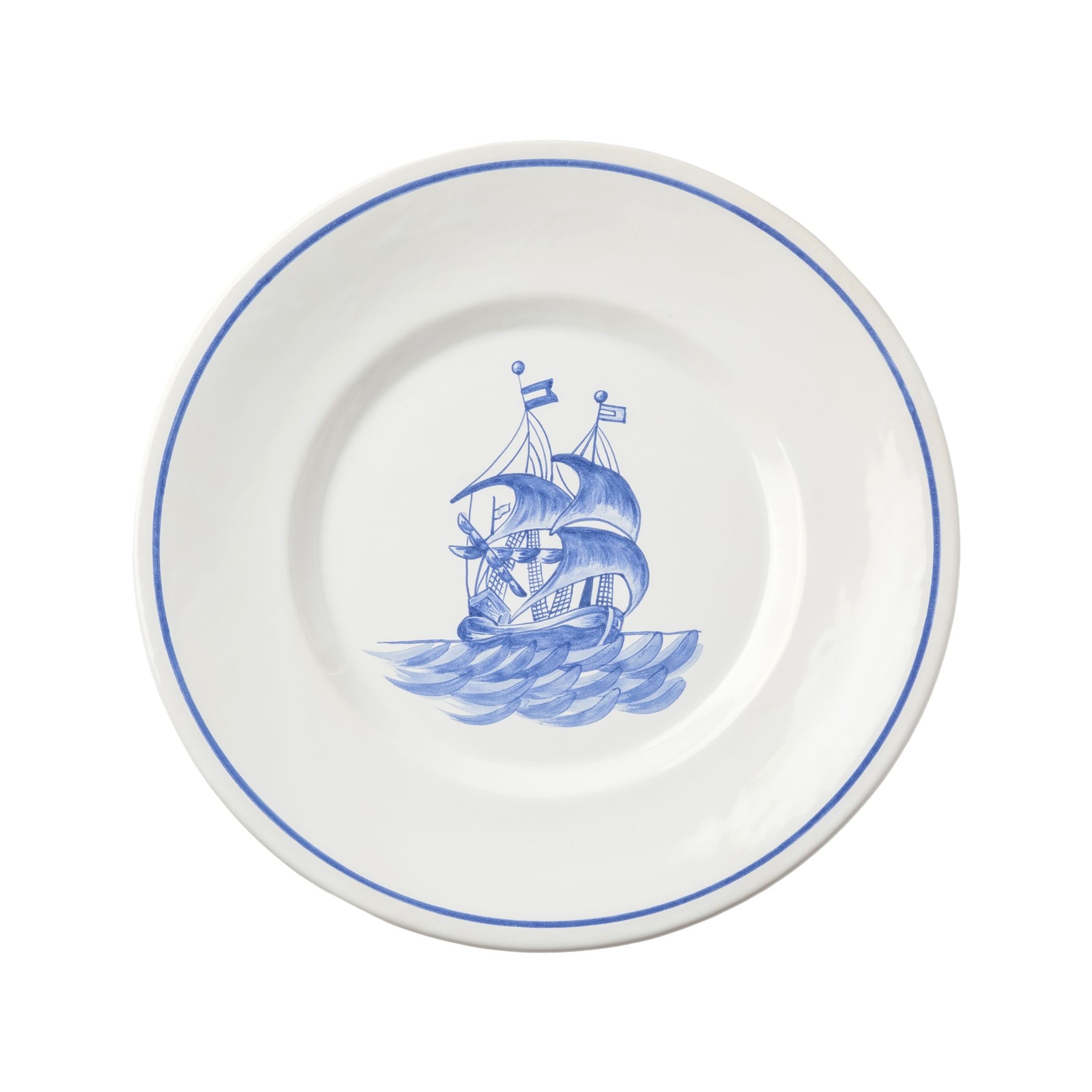 Bateau Hand Painted Dinner Plate