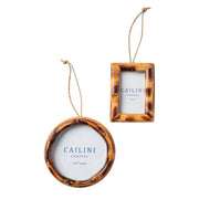 Bamboo Photo Frame Ornament - Set of 2