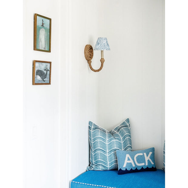 Lenore Blue Tapered Chandelier Shade