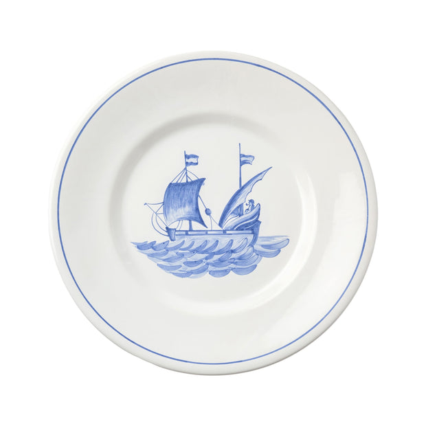 Bateau Hand Painted Dinner Plate