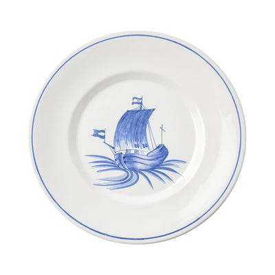 Bateau Hand Painted Dinner Plate