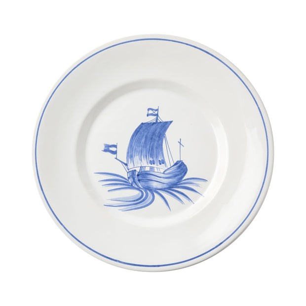 Bateau Hand Painted Dinner Plate