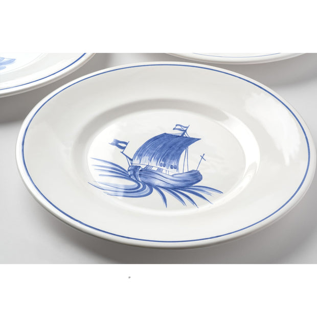 Bateau Hand Painted Dinner Plate