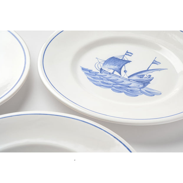 Bateau Hand Painted Dinner Plate
