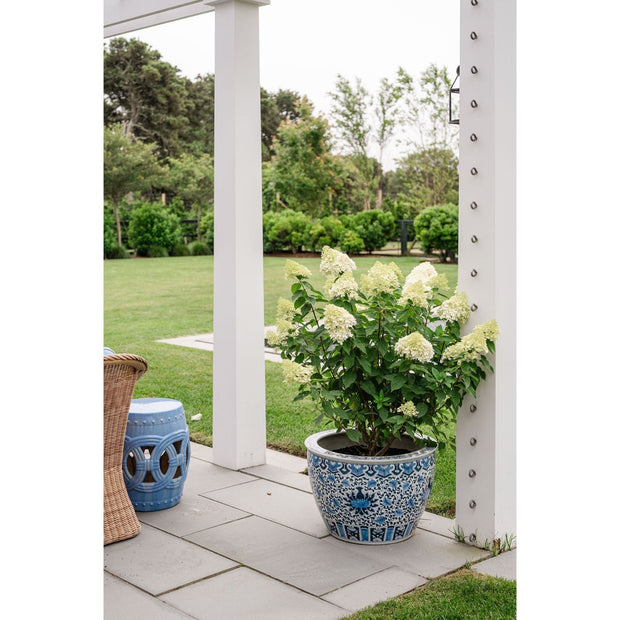 Oversized Chinoiserie Porcelain Planter