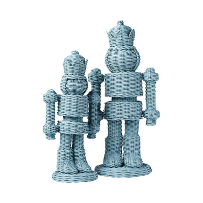 Wicker Nutcracker - Blue