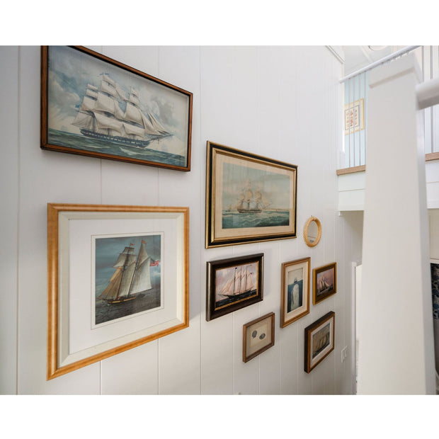 Vintage Sailboat Framed Art