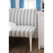 Ava Dining Banquette in Performance Cabana Stripe Blue