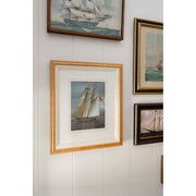Vintage Sailboat Framed Art