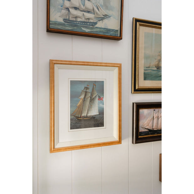 Vintage Sailboat Framed Art