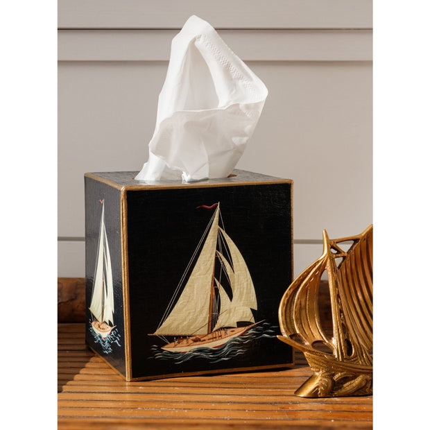 Sailboat Tissue Box Cover