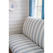 Ava Dining Banquette in Performance Cabana Stripe Blue