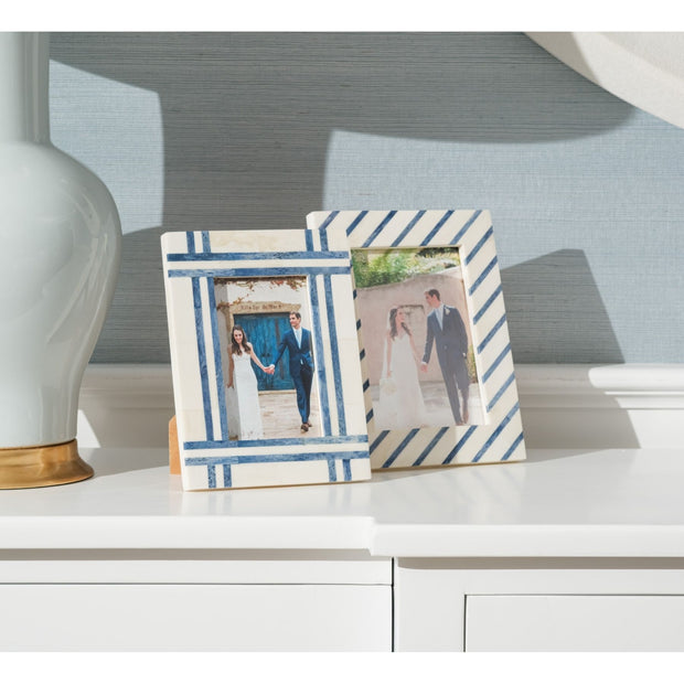 Hatteras Stripe Bone Photo Frame
