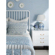 Raffia Scallop Shade - Blue