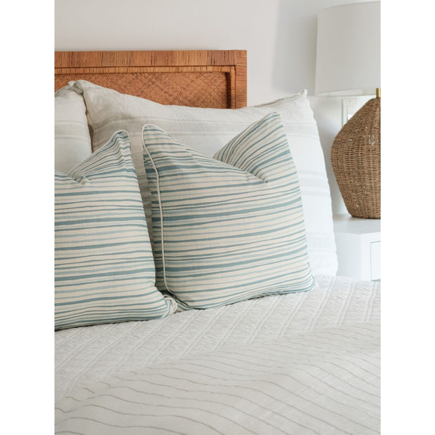 Surf Stripe Decorative Pillow with Insert