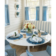 Cailíní Coastal Blue Velvet Ruffle Placemat - Set of 2