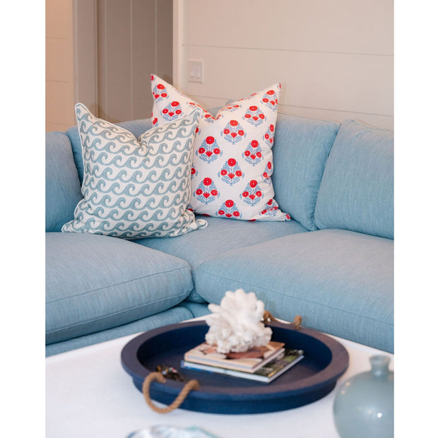 Naira Coral Euro Decorative Pillow with Insert by John Robshaw