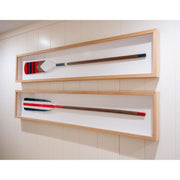 Patriotic Oar Framed Art - Maple Frame
