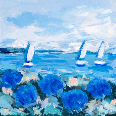 Blue Hydrangeas Summer I - Mini