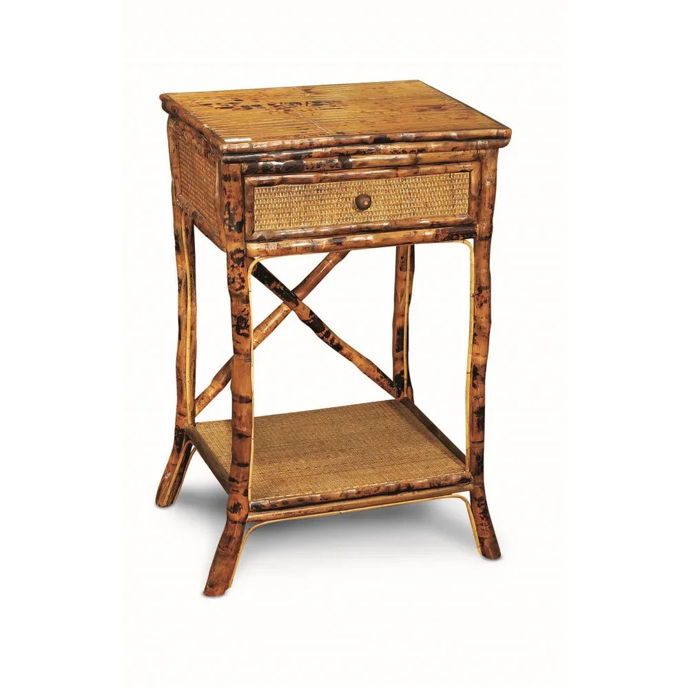 Tortoise Rattan Side Table